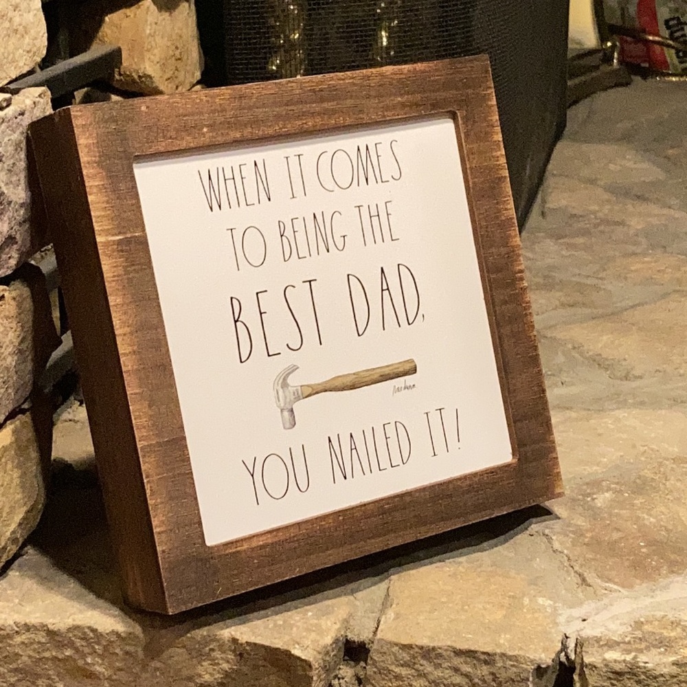 NWT Rae Dunn Father’s Day Wooden Box Sign - Picture 2 of 16